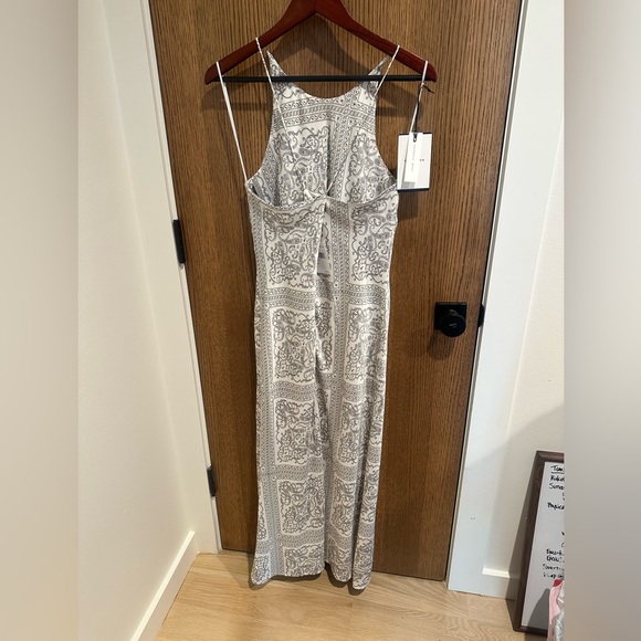 En Saison Satin Scarf Midi Slip Dress Medium - Picture 3 of 5